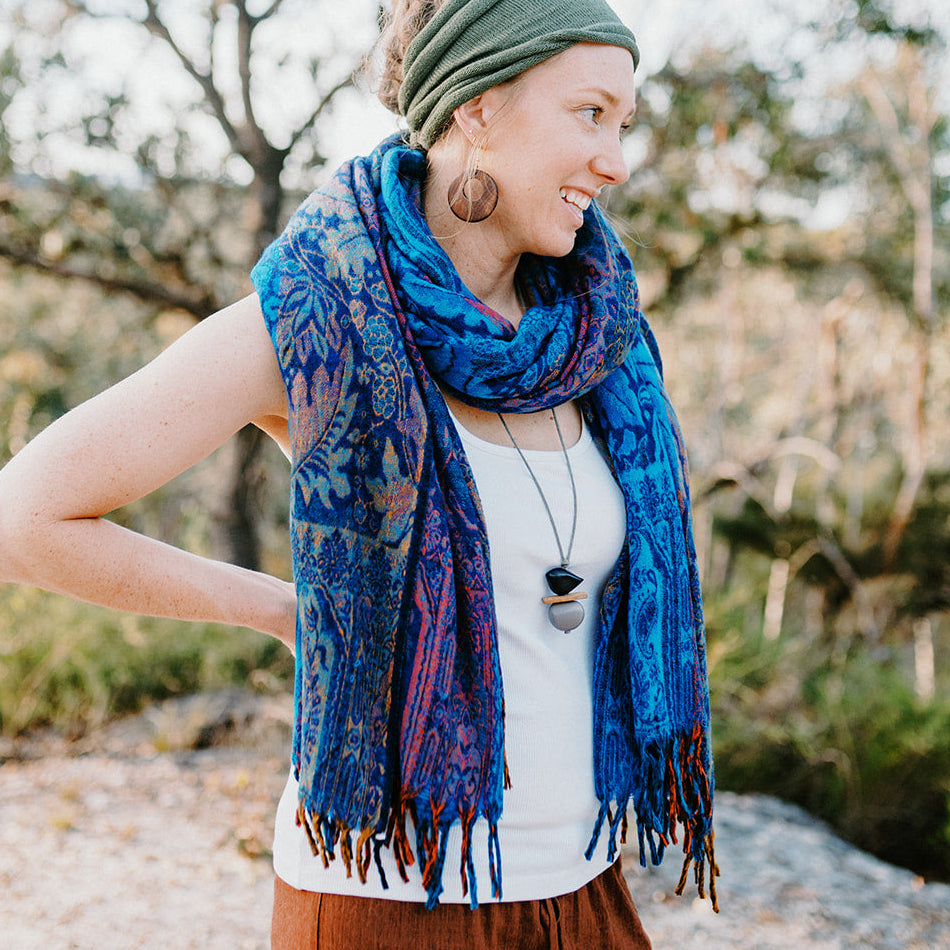 Floral Scarf - Ocean Dweller