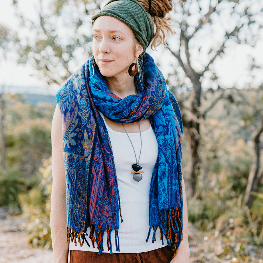 Floral Scarf - Ocean Dweller