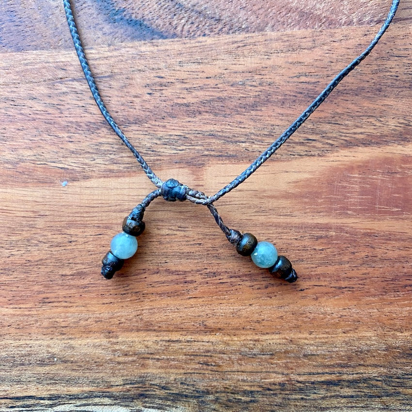 Bamboo Necklace - 3 Rung Ladder (view 7) - Mountain Dreads
