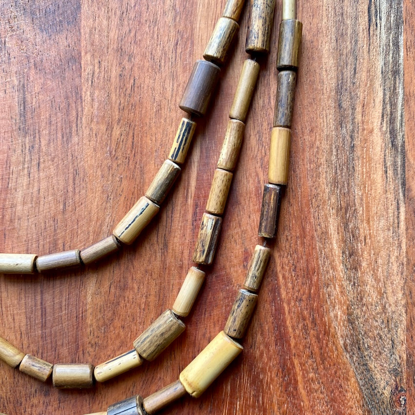 Bamboo Necklace - 3 Strands (view 4) - Mountain Dreads