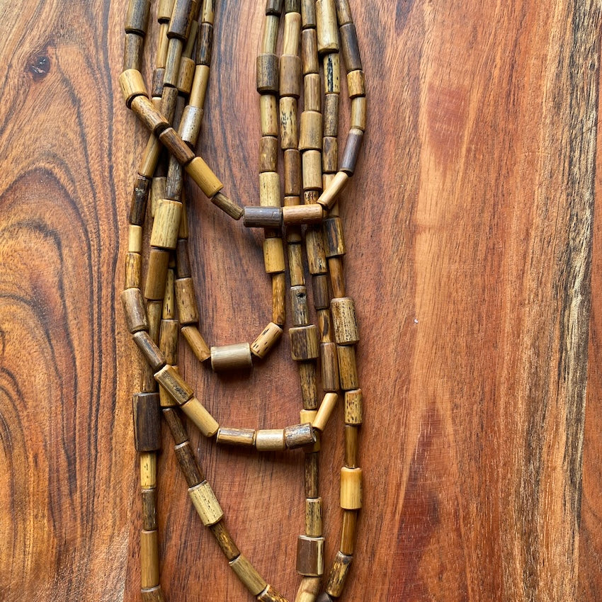 Bamboo Necklace - 5 Strands (view 4) - Mountain Dreads
