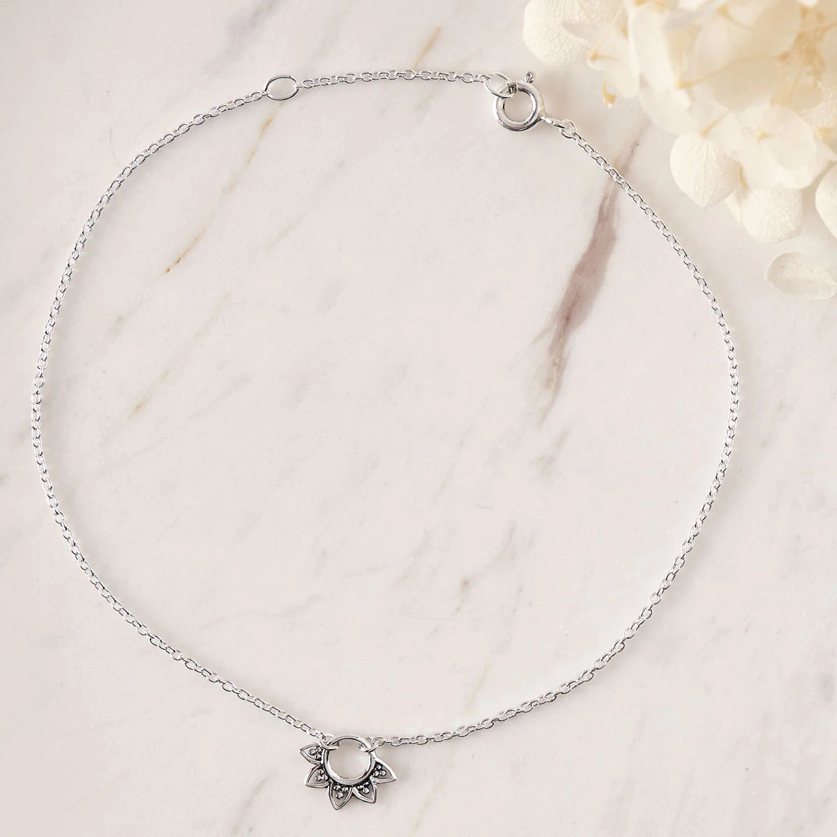 Sterling Silver, Rising Sun Anklet jewellery (view 4) - Mountain Dreads