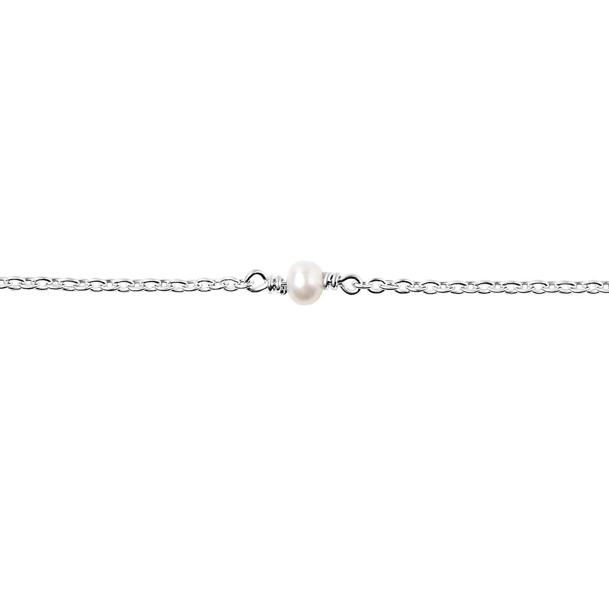 Sterling Silver, Mermaid Tears Pearl Anklet jewellery (view 3) - Mountain Dreads