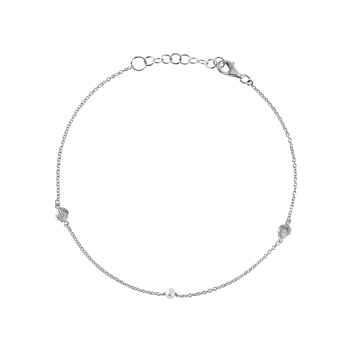 Sterling Silver, Oceanic Pearl Anklet jewellery - Mountain Dreads