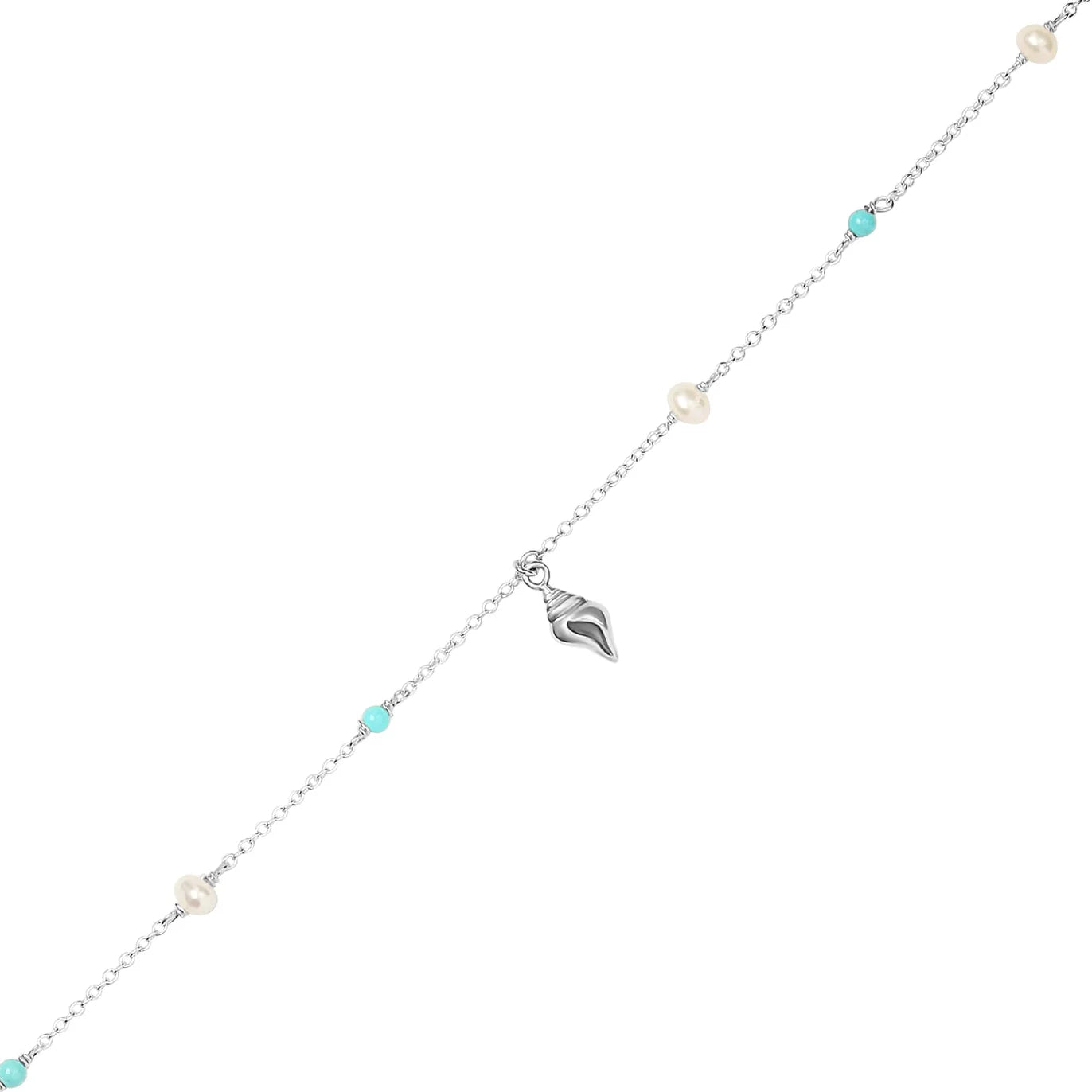 Sterling Silver, Santorini Anklet jewellery (view 2) - Mountain Dreads