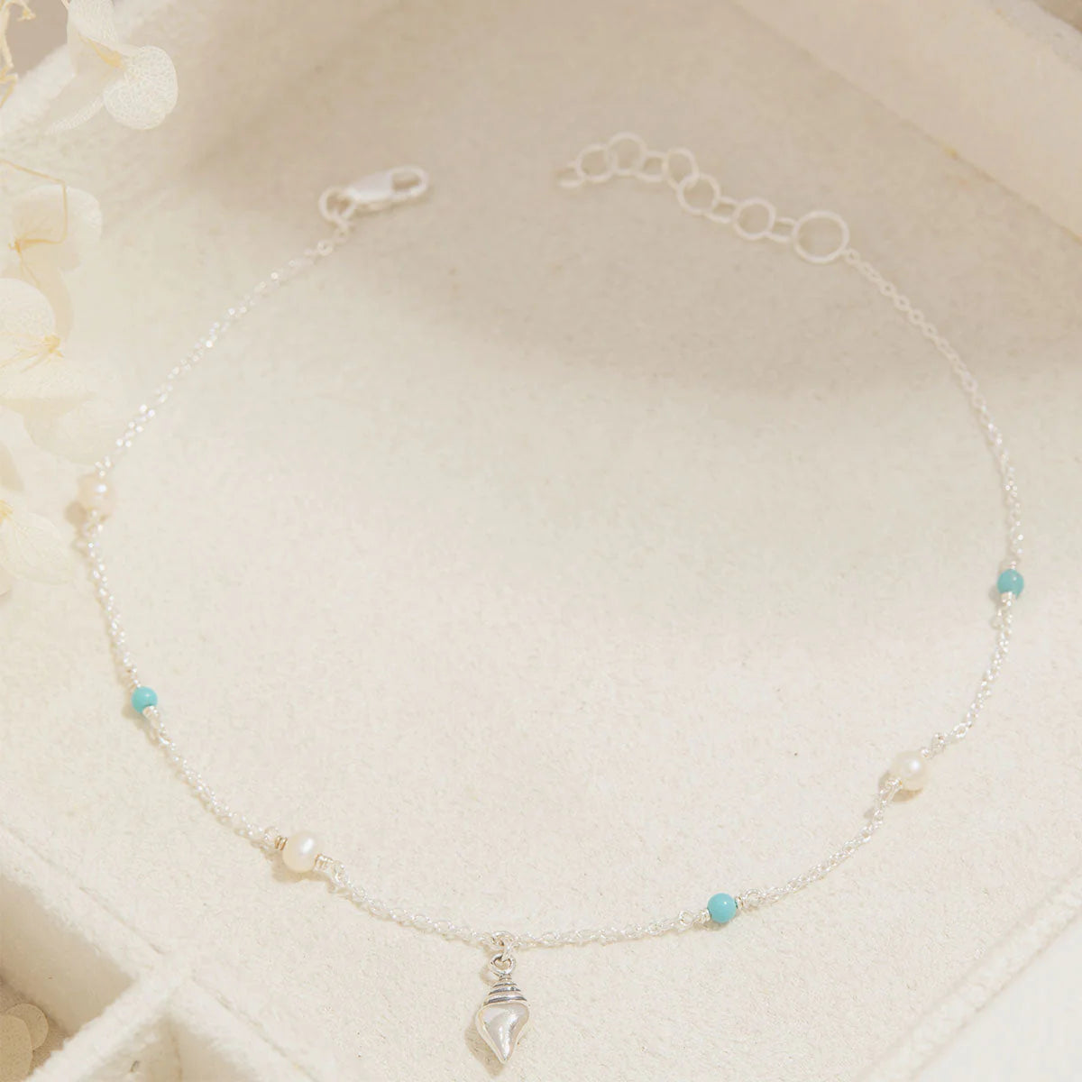 Sterling Silver, Santorini Anklet jewellery (view 4) - Mountain Dreads