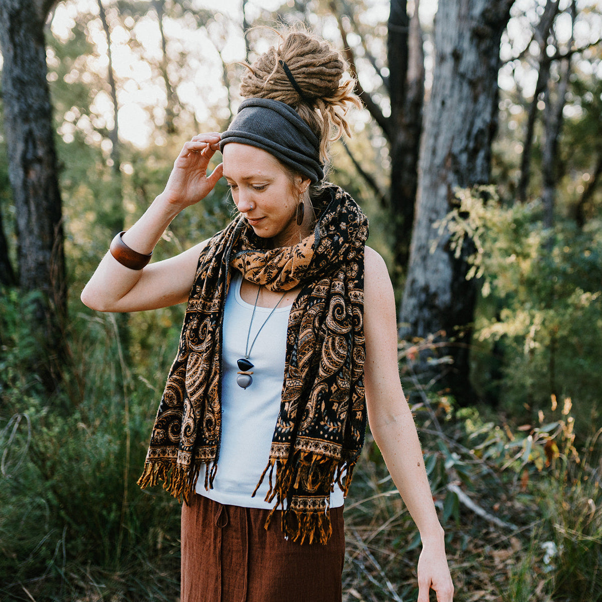 Paisley Scarf - Ashwood - Mountain Dreads