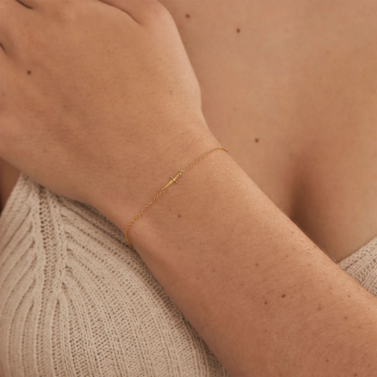 Cosmic Dagger Bracelet Gold (view 2) - Mountain Dreads