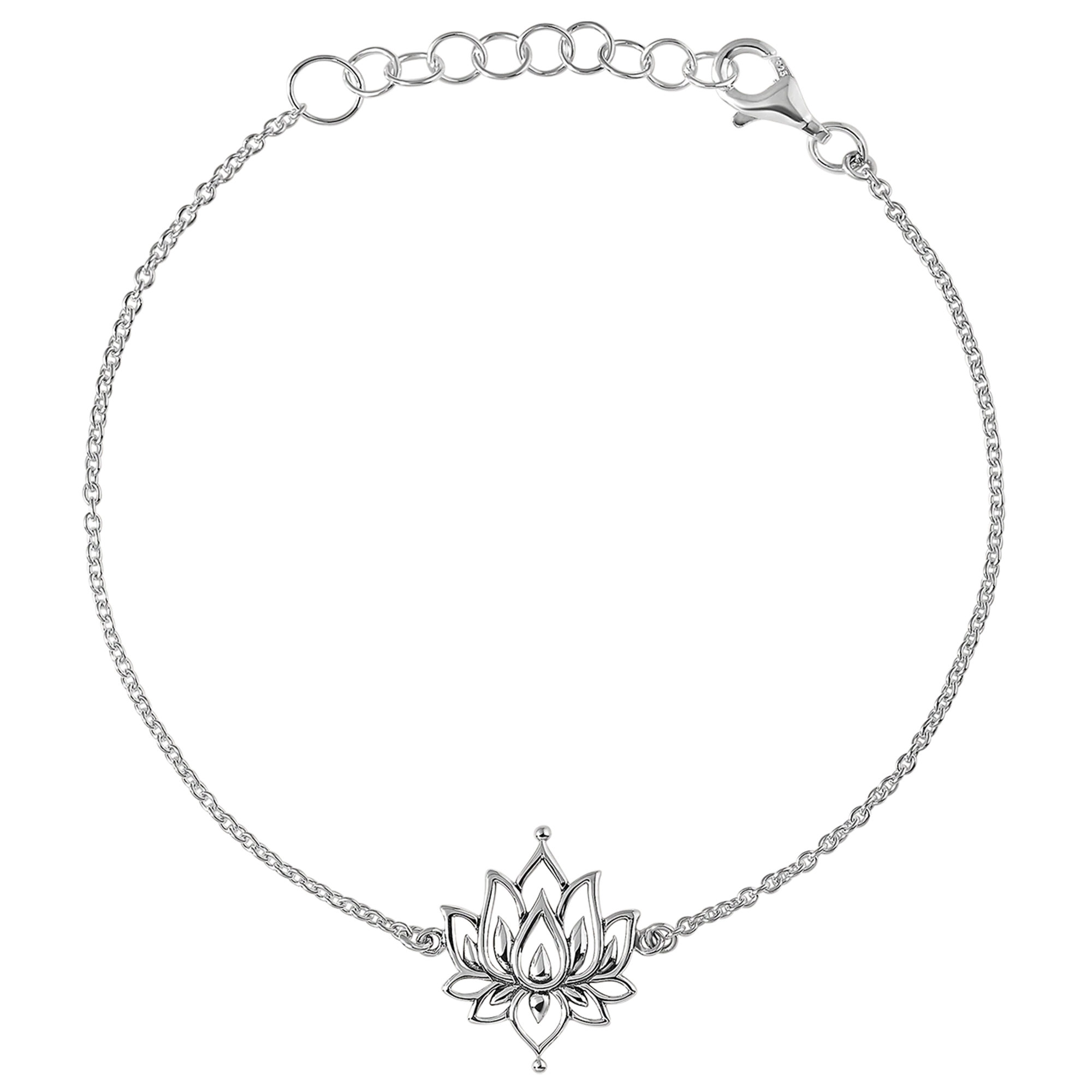 Sterling Silver, White Lotus Bracelet - Mountain Dreads