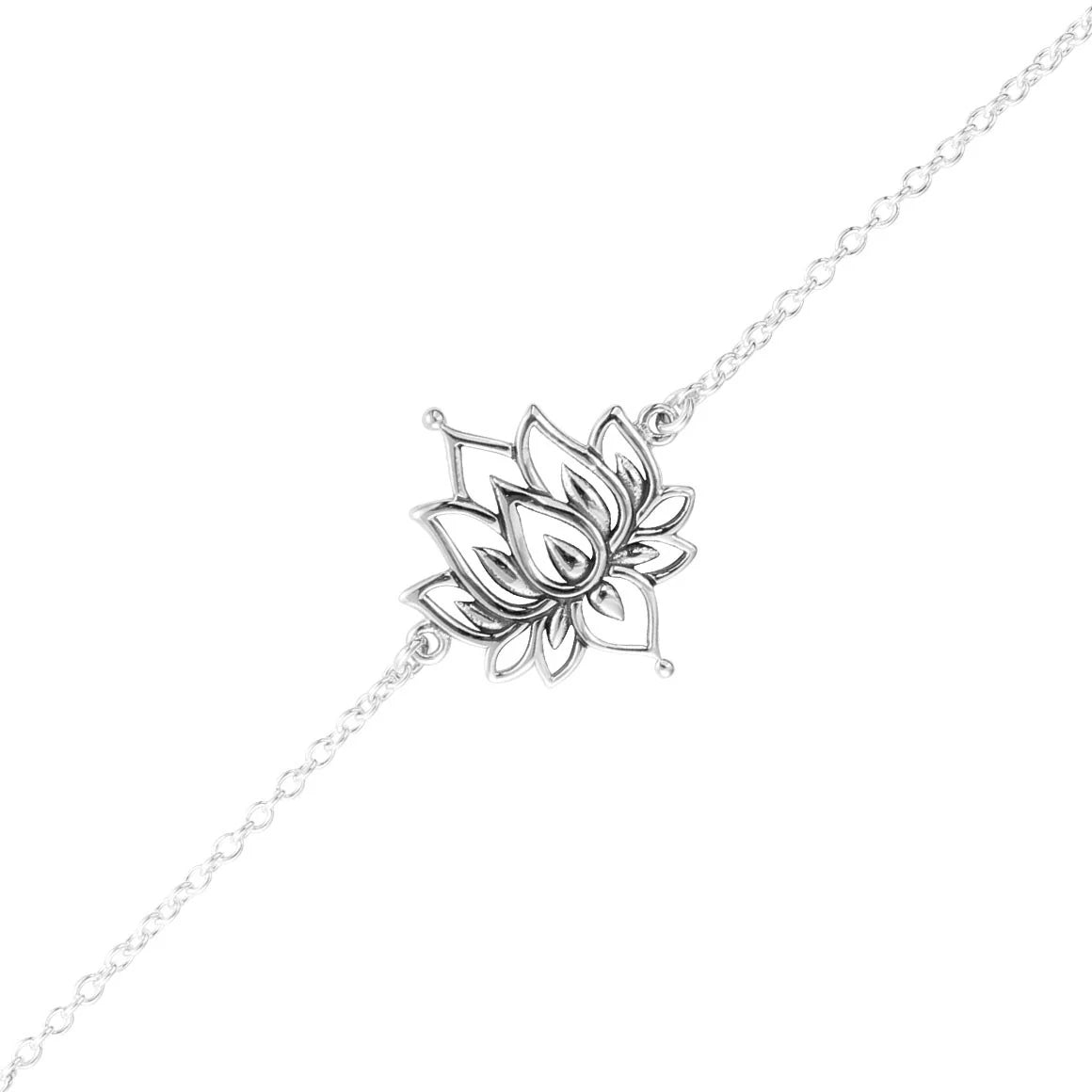 Sterling Silver, White Lotus Bracelet (view 3) - Mountain Dreads