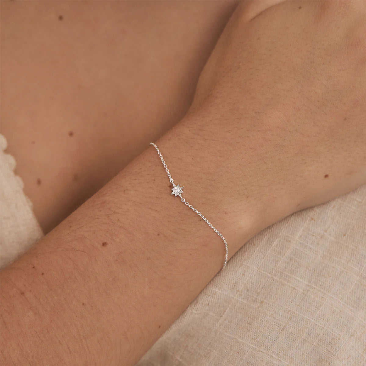 Sterling Silver, Lucida Star Bracelet - Mountain Dreads