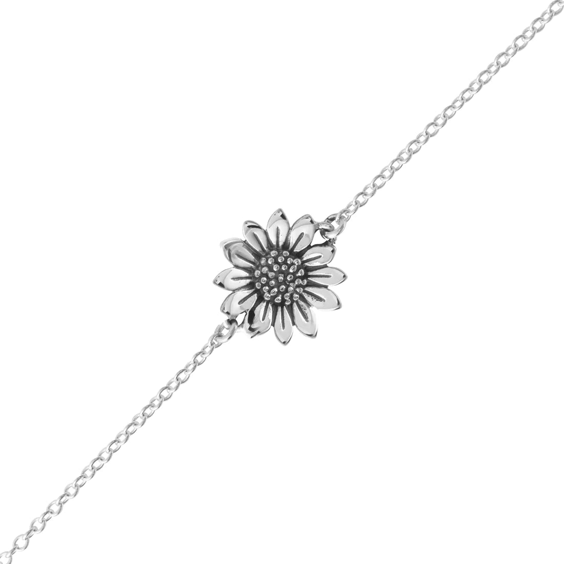 Sterling Silver | Blossoming Sunflower Bracelet