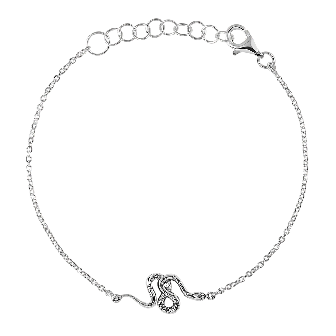 Sterling Silver, Serpent Bracelet (view 2) - Mountain Dreads