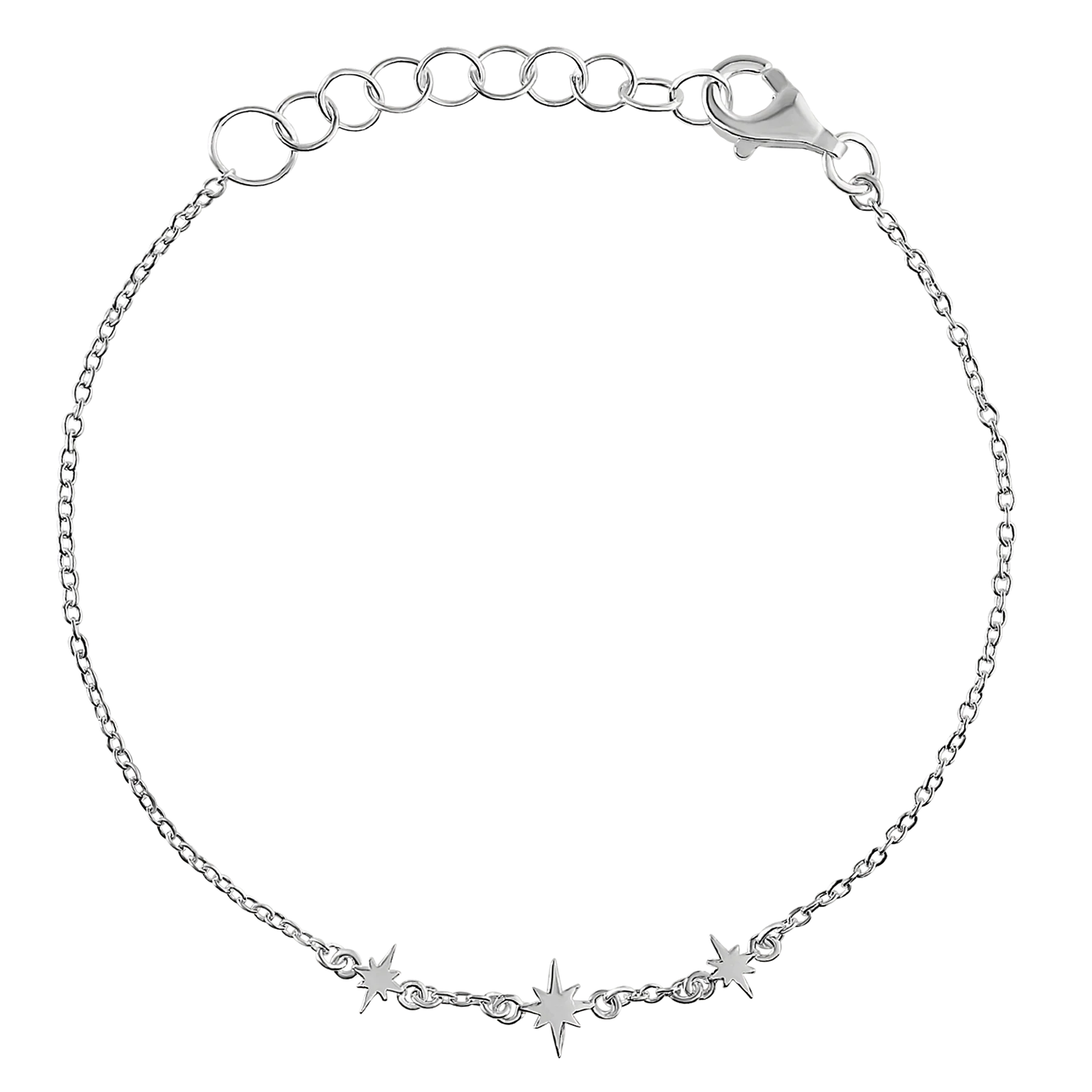 Sterling Silver, Celestial Star Bracelet - Mountain Dreads