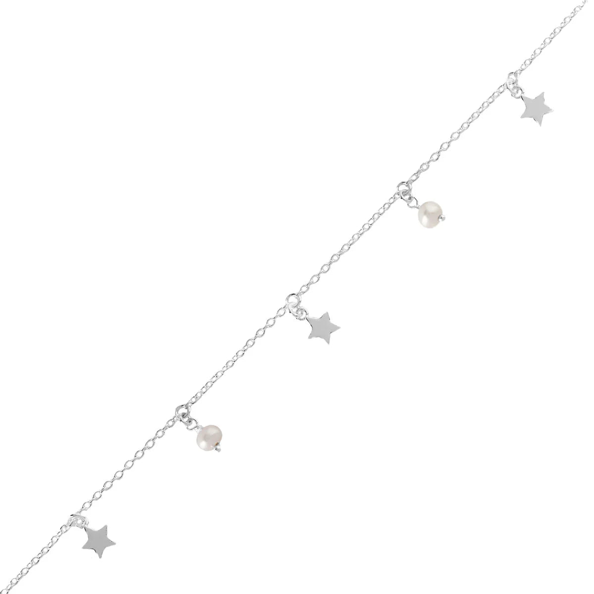 Sterling Silver | Starlight and Pearls Bracelet