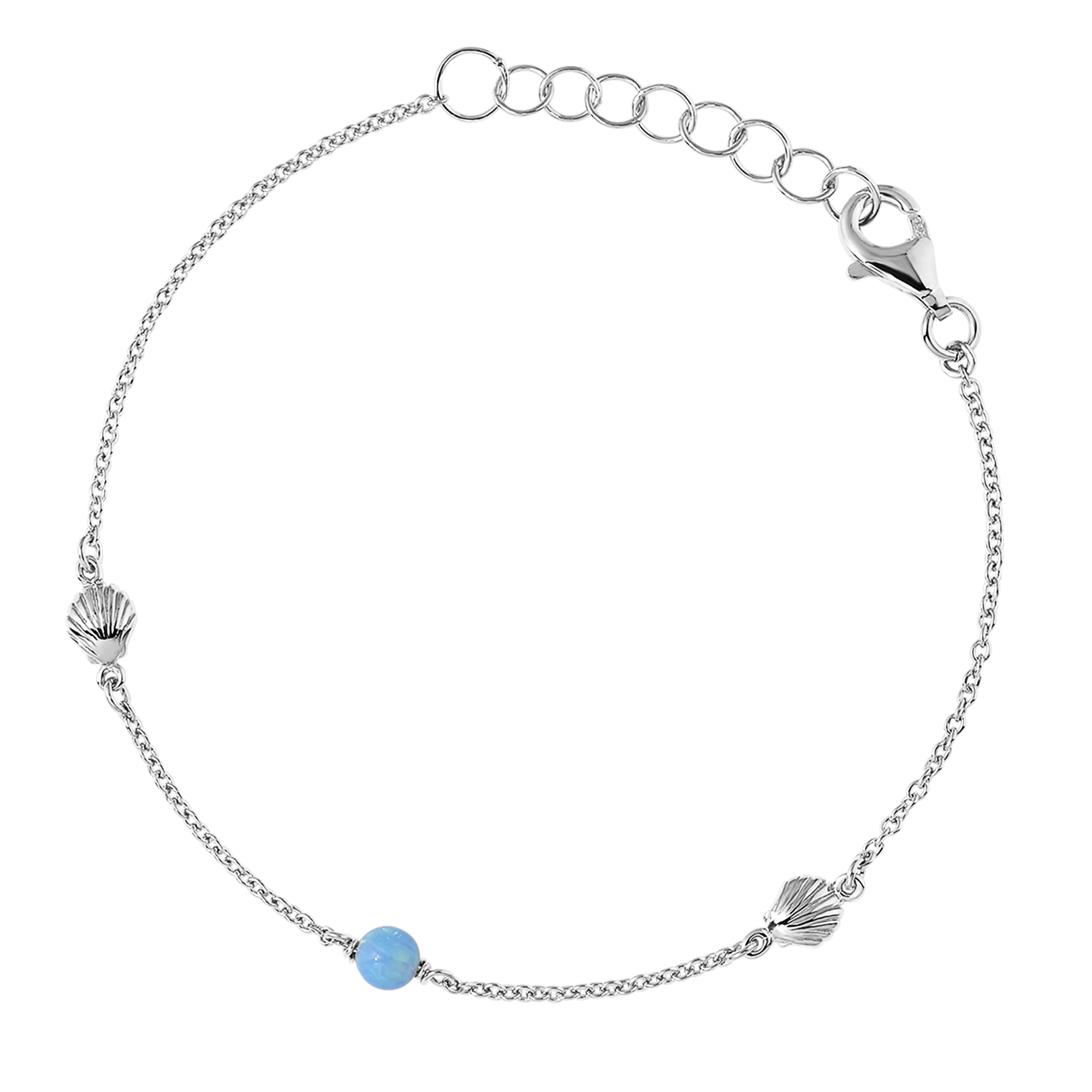 Sterling Silver, Oceanic Opal Bracelet - Mountain Dreads