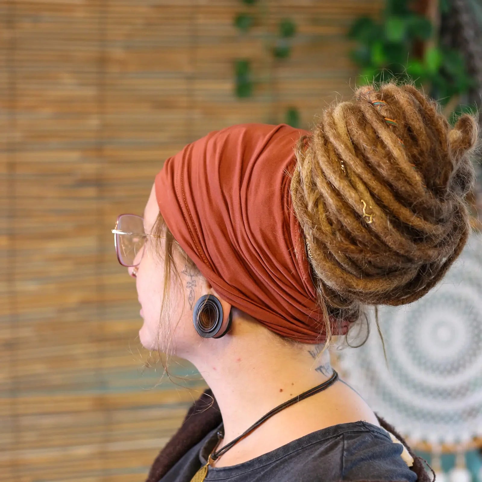 Bamboo Dreadlock Tube Headband