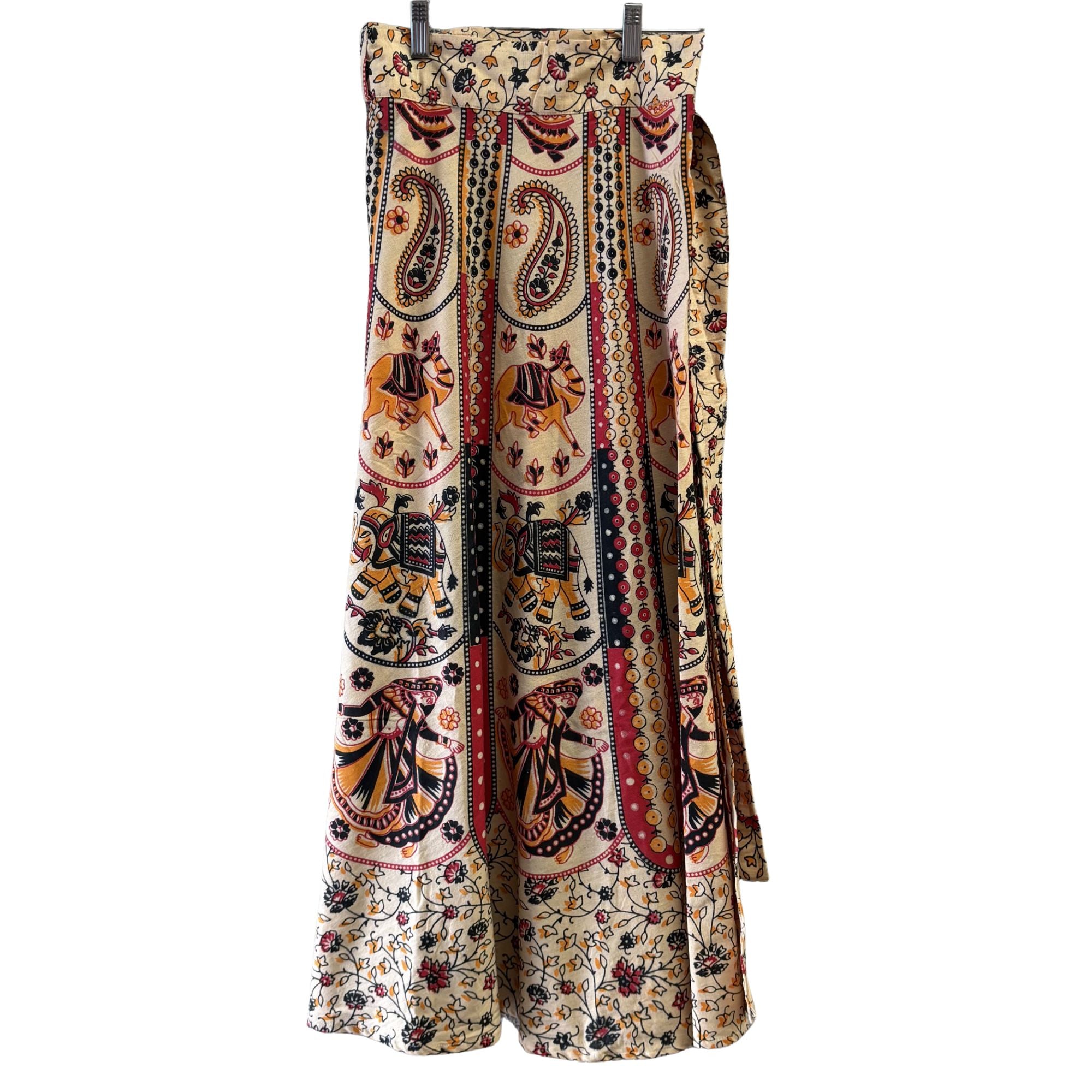 Nihira, Long Cotton Wrap Skirt (view 2) - Mountain Dreads