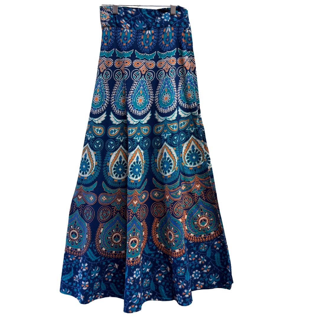 Mira | Long Cotton Wrap Skirt