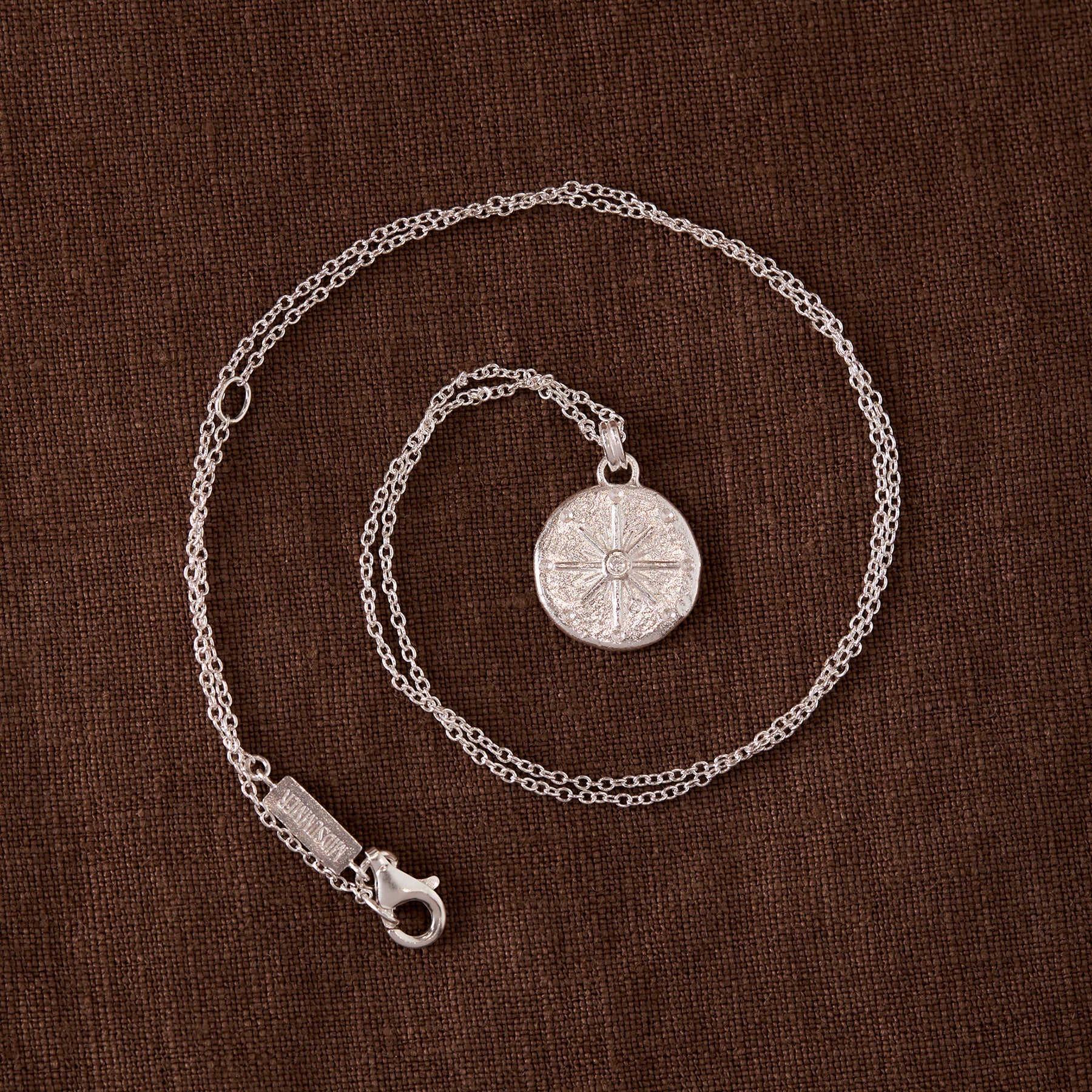 Sterling Silver, Celestial Compass Necklace (view 3) - Mountain Dreads