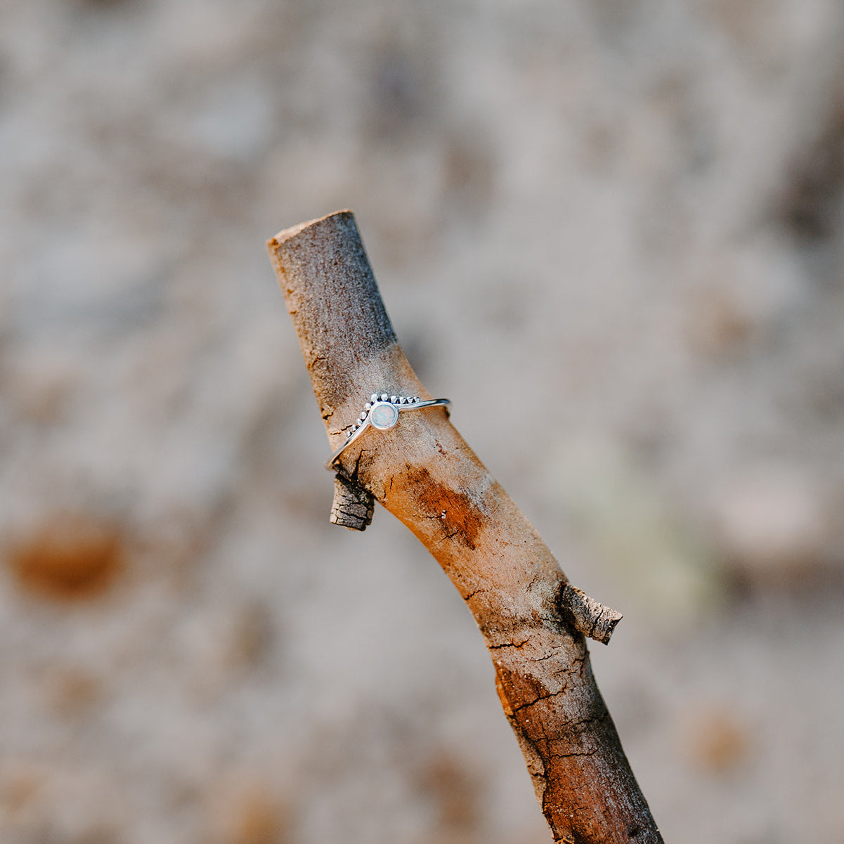 Sterling Silver Diadème Opal Ring