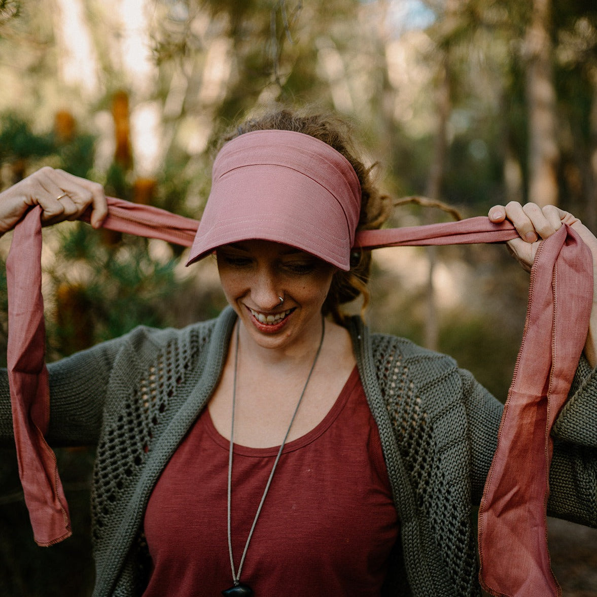 Handmade Dread Wrap Visor