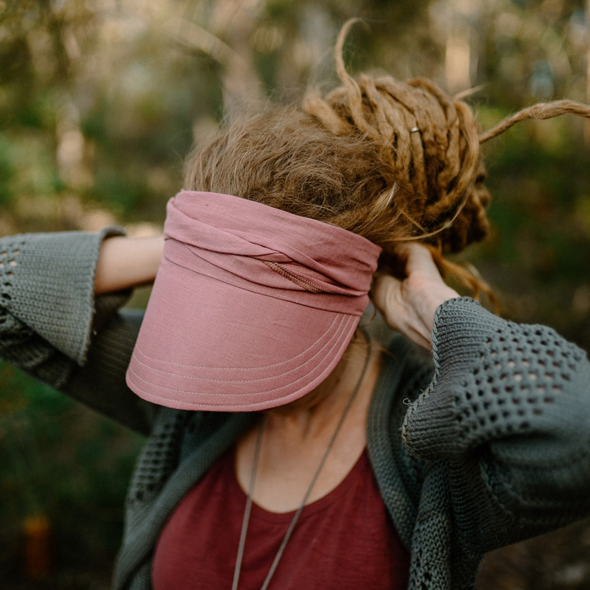 Handmade Dread Wrap Visor