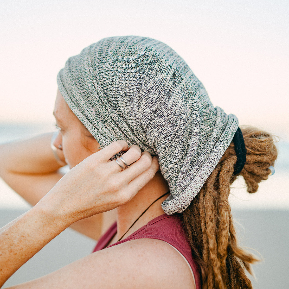 Cotton Dreadlock Tube Sock (view 2) - Mountain Dreads