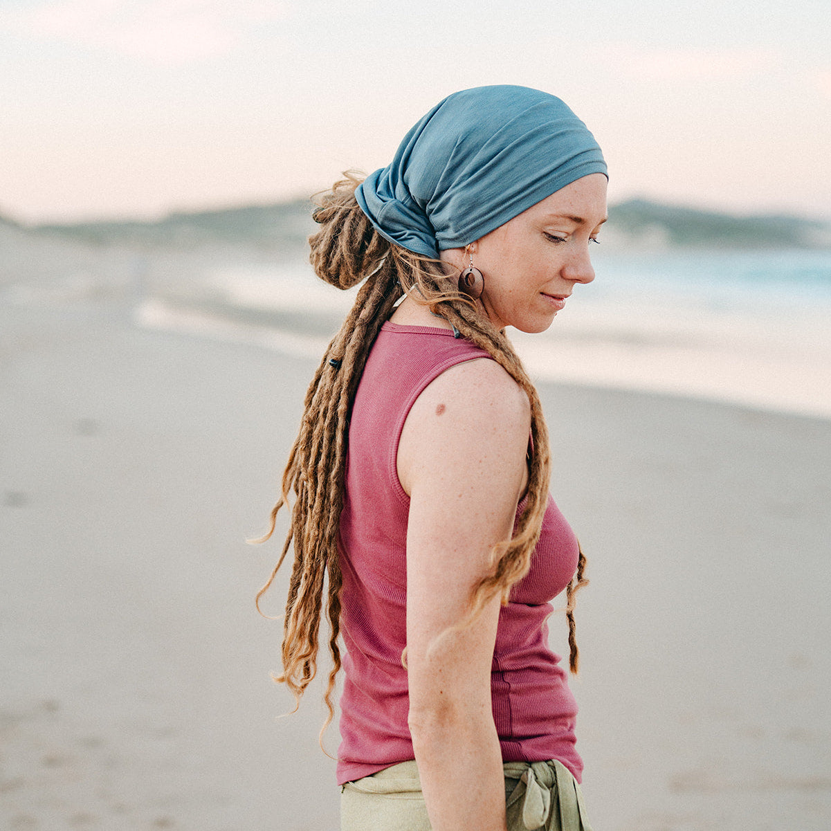 Merino Wool Tencel Dreadlock Tube Headband