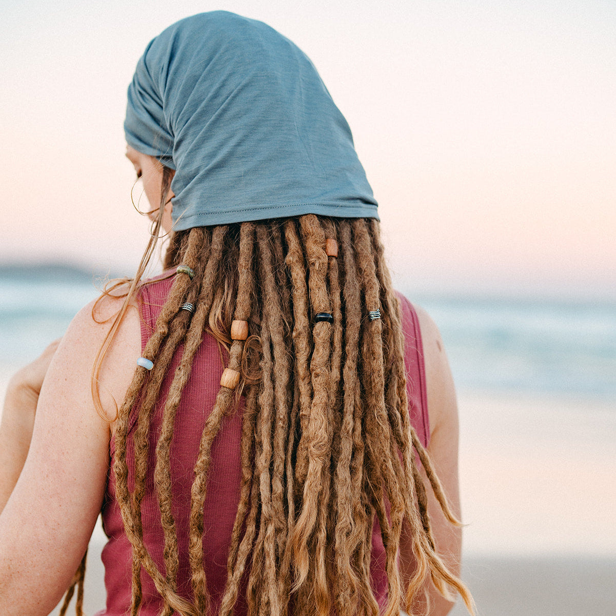 Merino Wool Tencel Dreadlock Tube Headband
