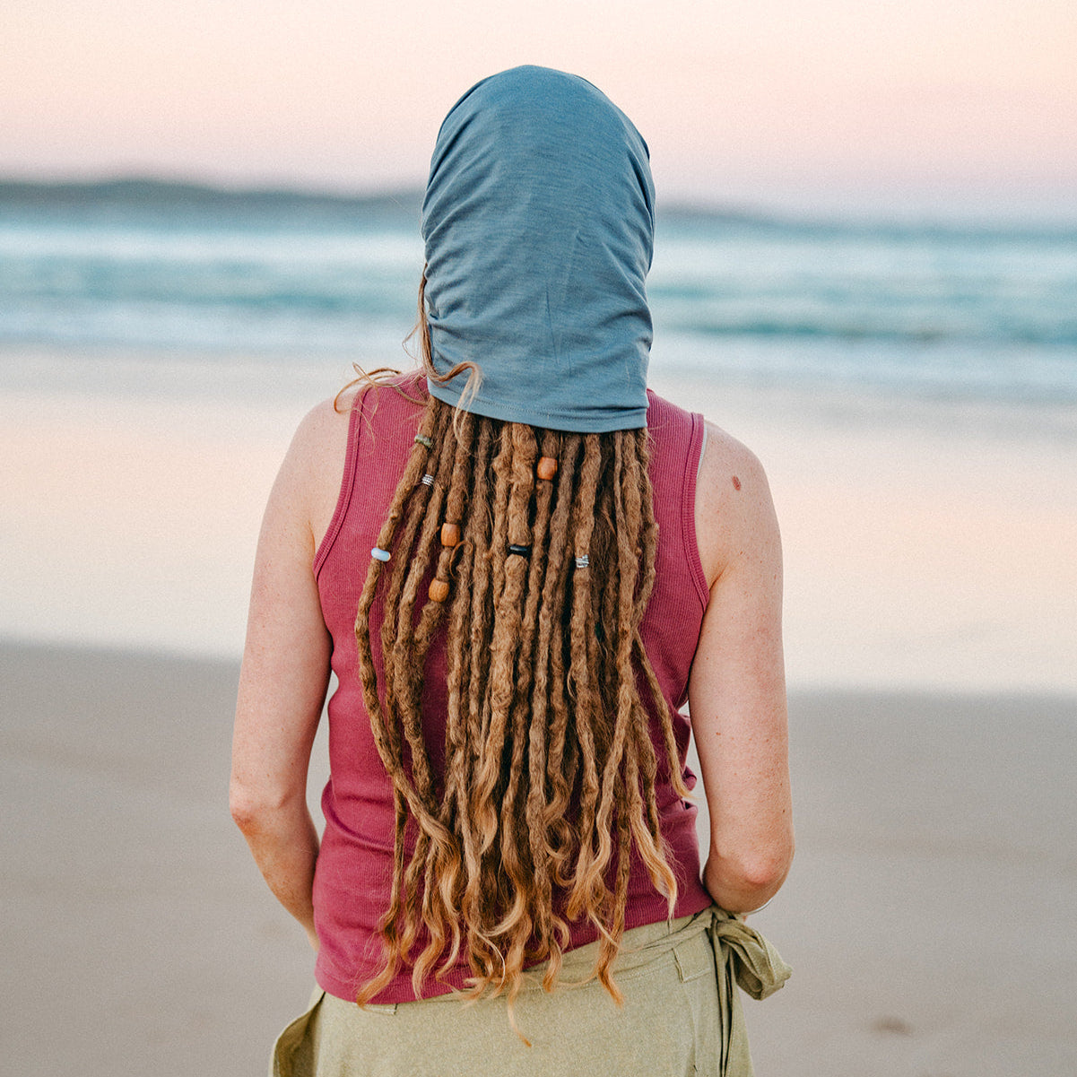 Merino Wool Tencel Dreadlock Tube Headband