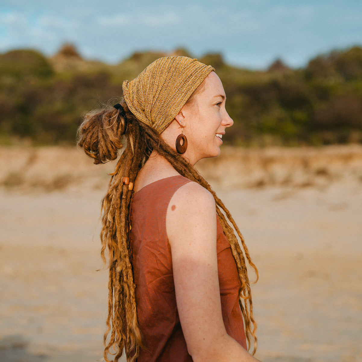 Wide Cotton Headband (view 9) - Mountain Dreads
