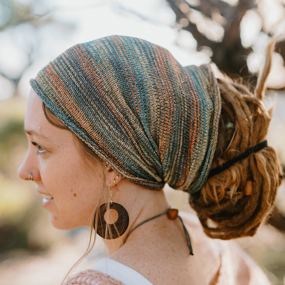 Medium Brown Wooden Earrings