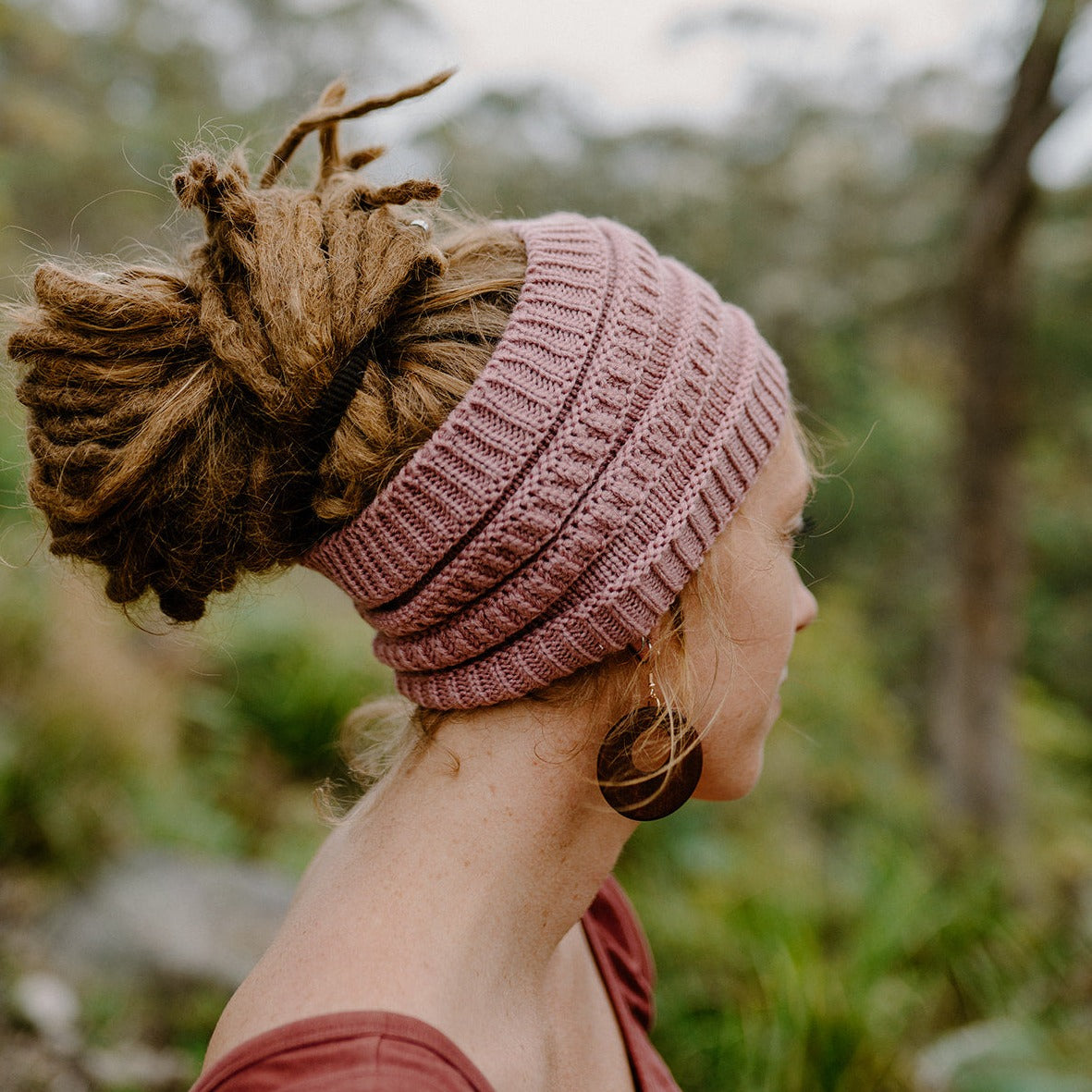 Blush Knitted Headband - Mountain Dreads