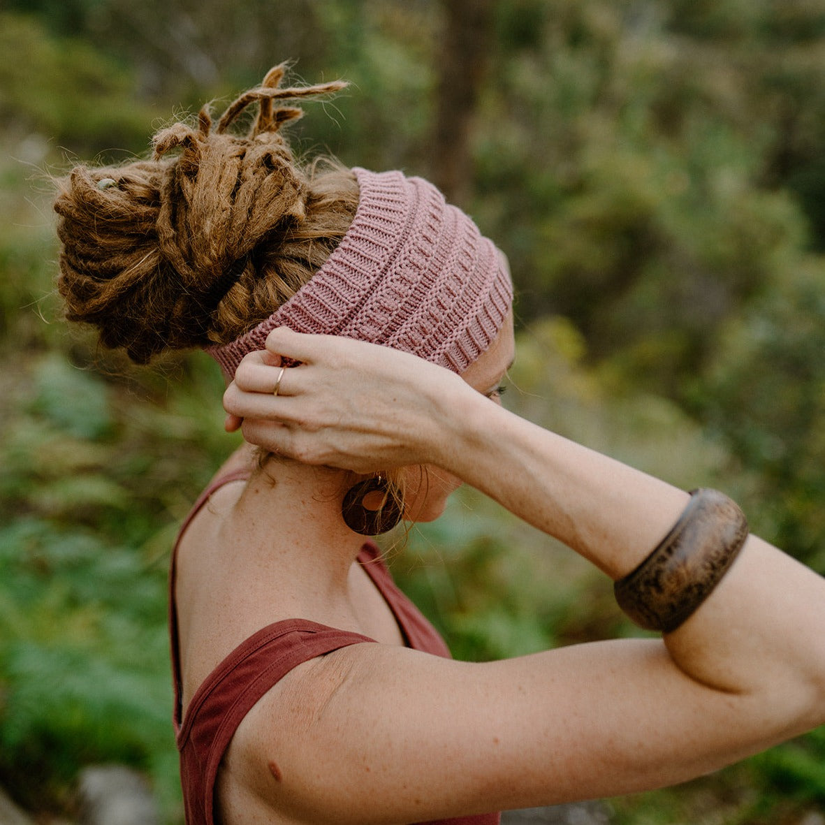 Knitted Headband (view 2) - Mountain Dreads