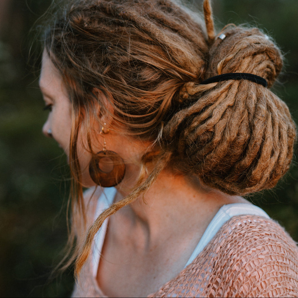 Medium Brown Wooden Earrings