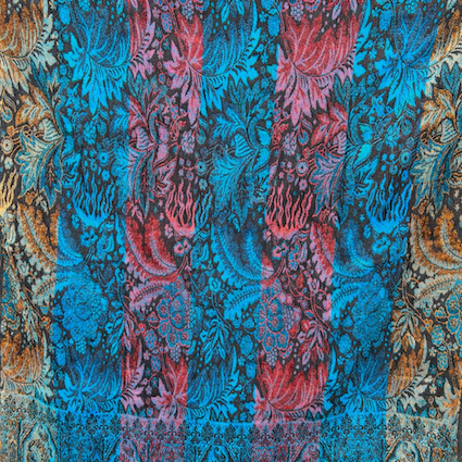 Floral Scarf - Oceanic (view 3) - Mountain Dreads