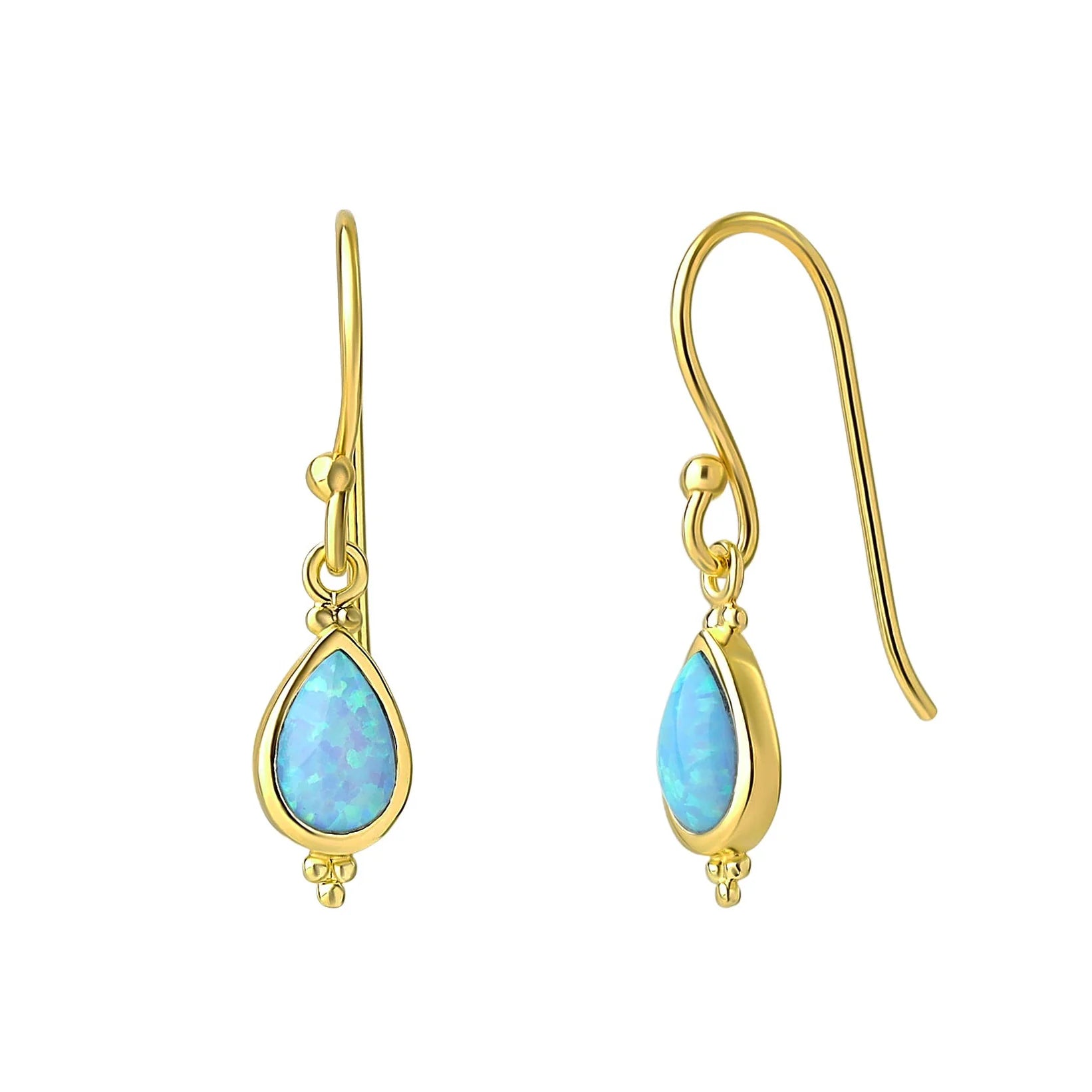 Serein Opal Earrings Gold - Mountain Dreads