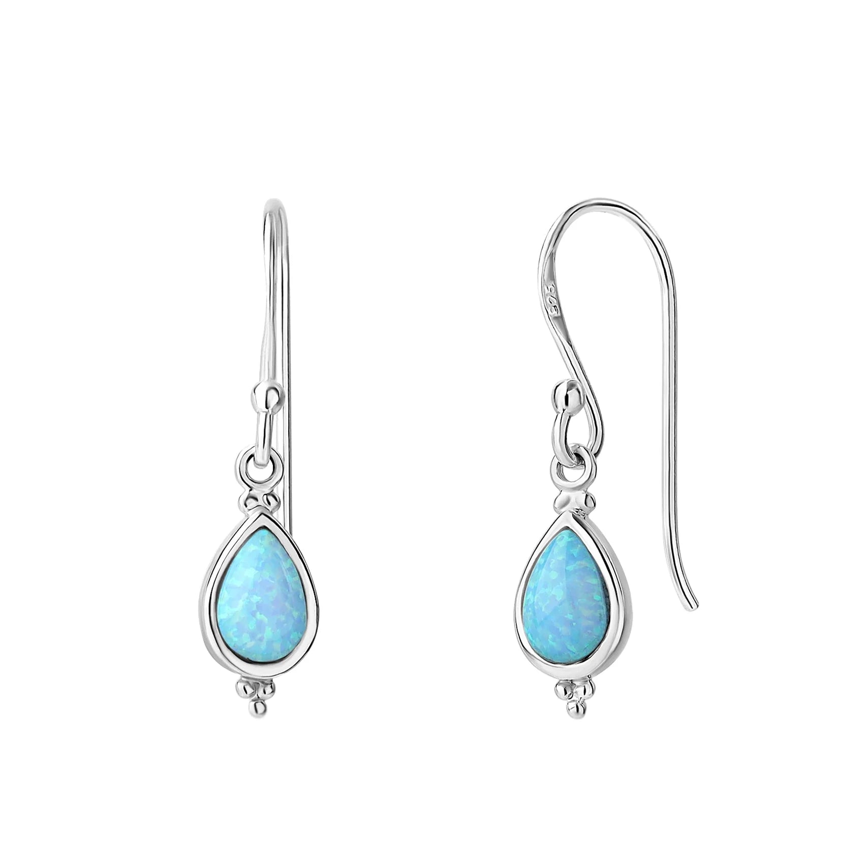Sterling Silver Serein Opal Earrings - Mountain Dreads