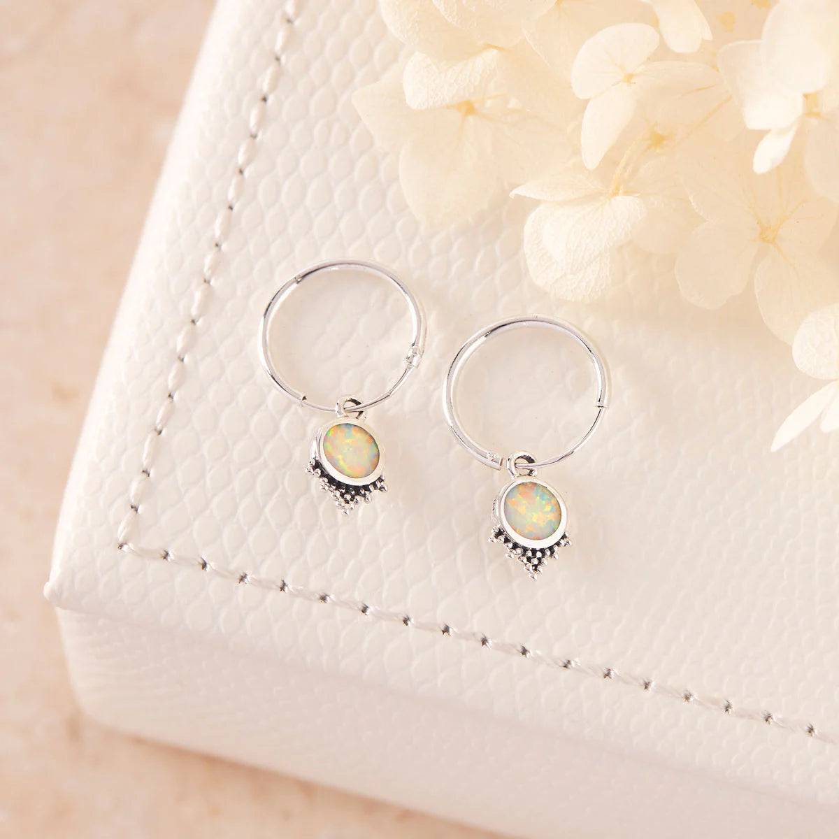 Sterling Silver Mystic Mirror Opal Sleepers