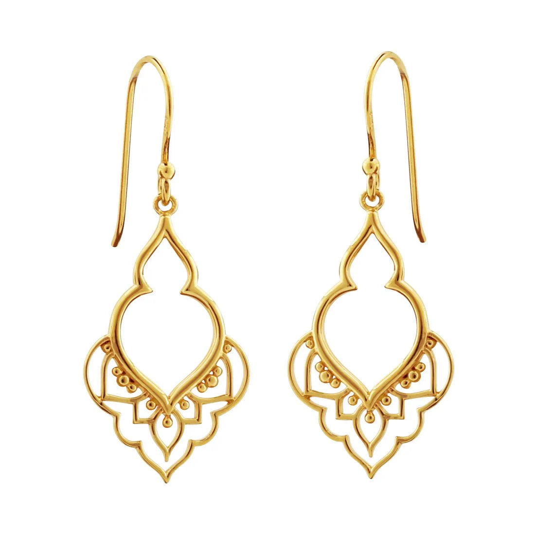 Moroccan Doorway Earrings Gold - Mountain Dreads