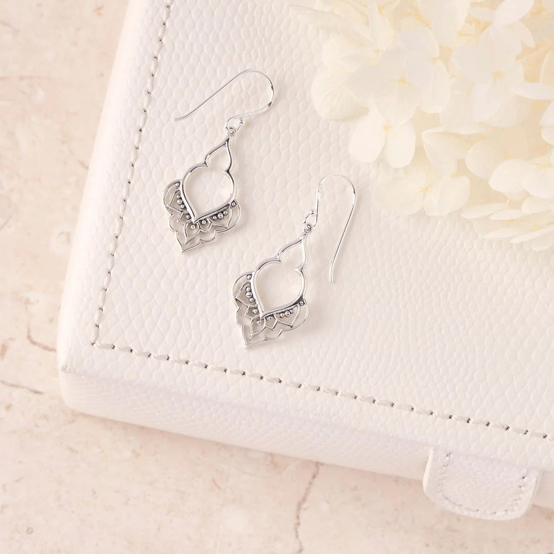 Sterling Silver Moroccan Doorway Earrings (view 3) - Mountain Dreads