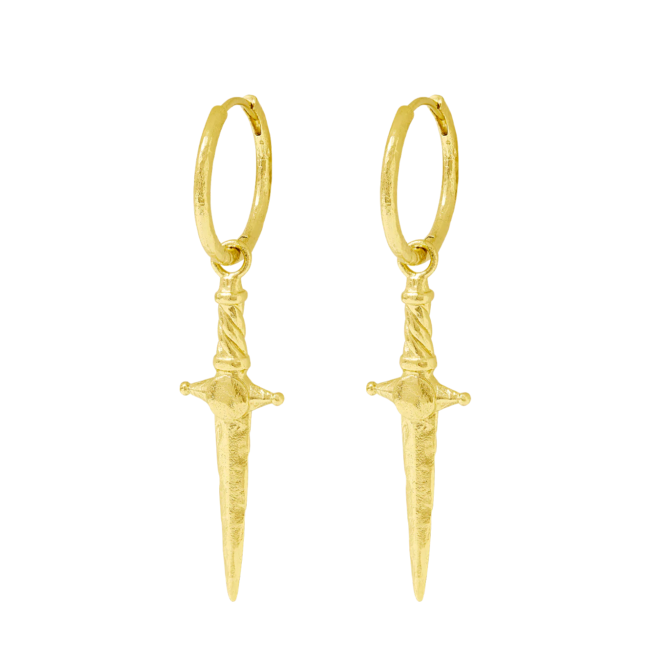 Guardian Dagger Huggies Gold
