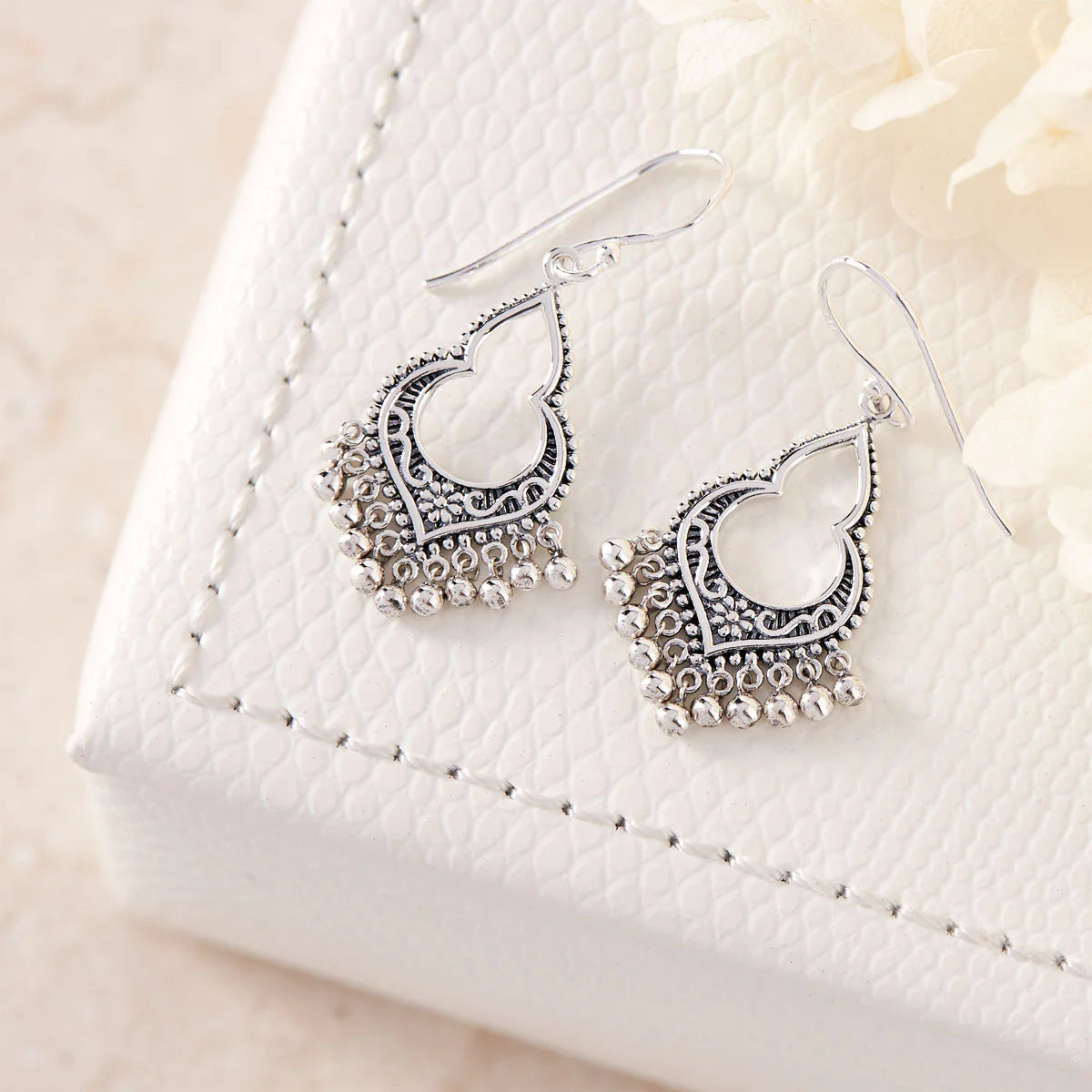 Sterling Silver Mahaweli Charm Earrings