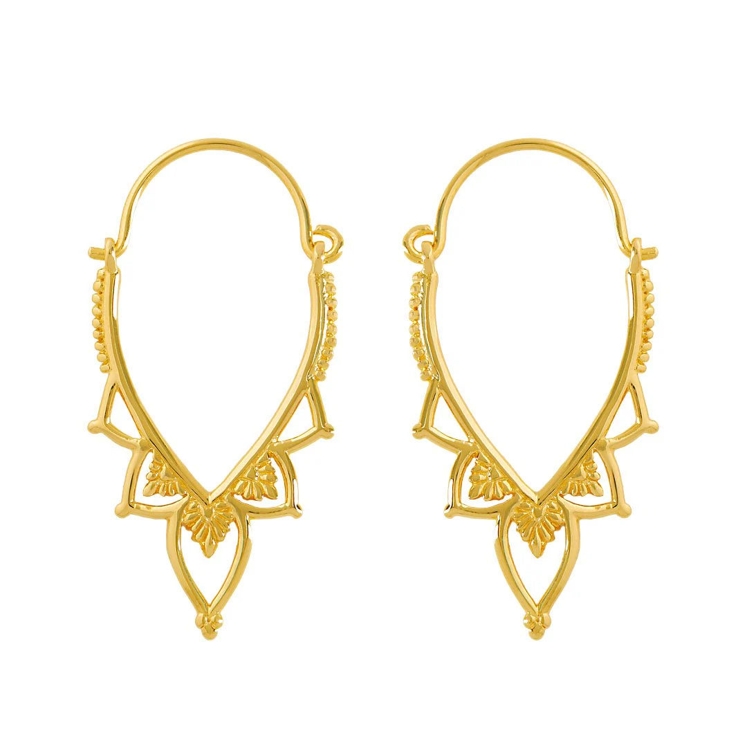 Love Lace Hoops Gold jewellery - Mountain Dreads