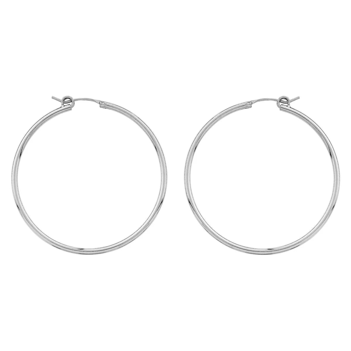 Sterling Silver Large Hoop Sleepers