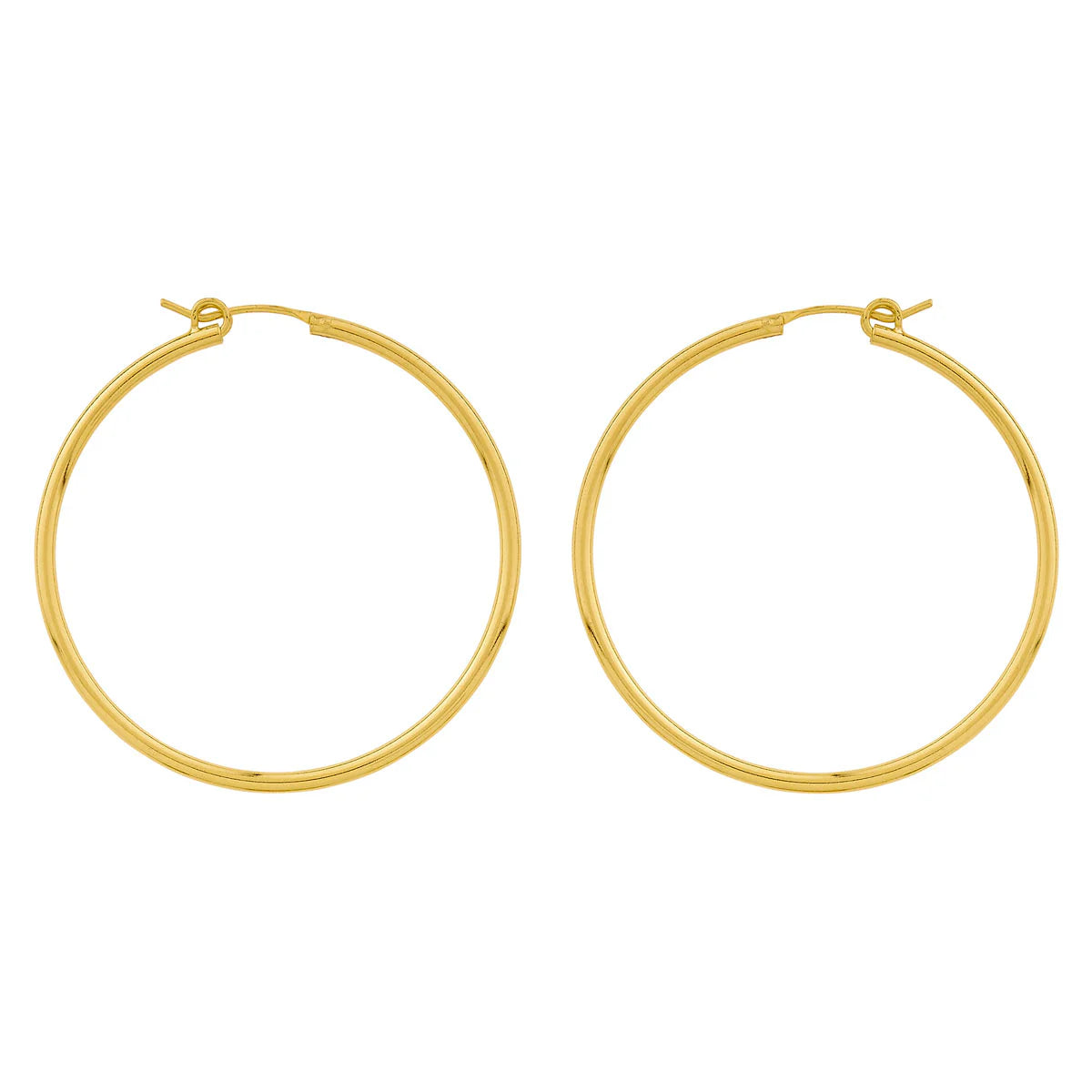 Large Hoop Sleepers Gold jewellery (view 2) - Mountain Dreads