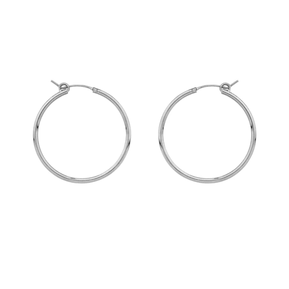 Sterling Silver Medium Hoop Sleepers