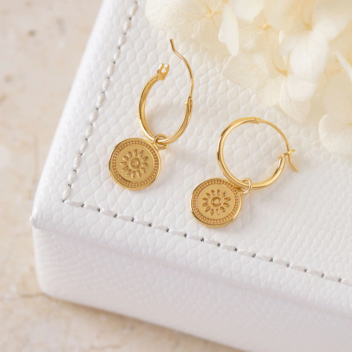 Gold Solstice Hoops