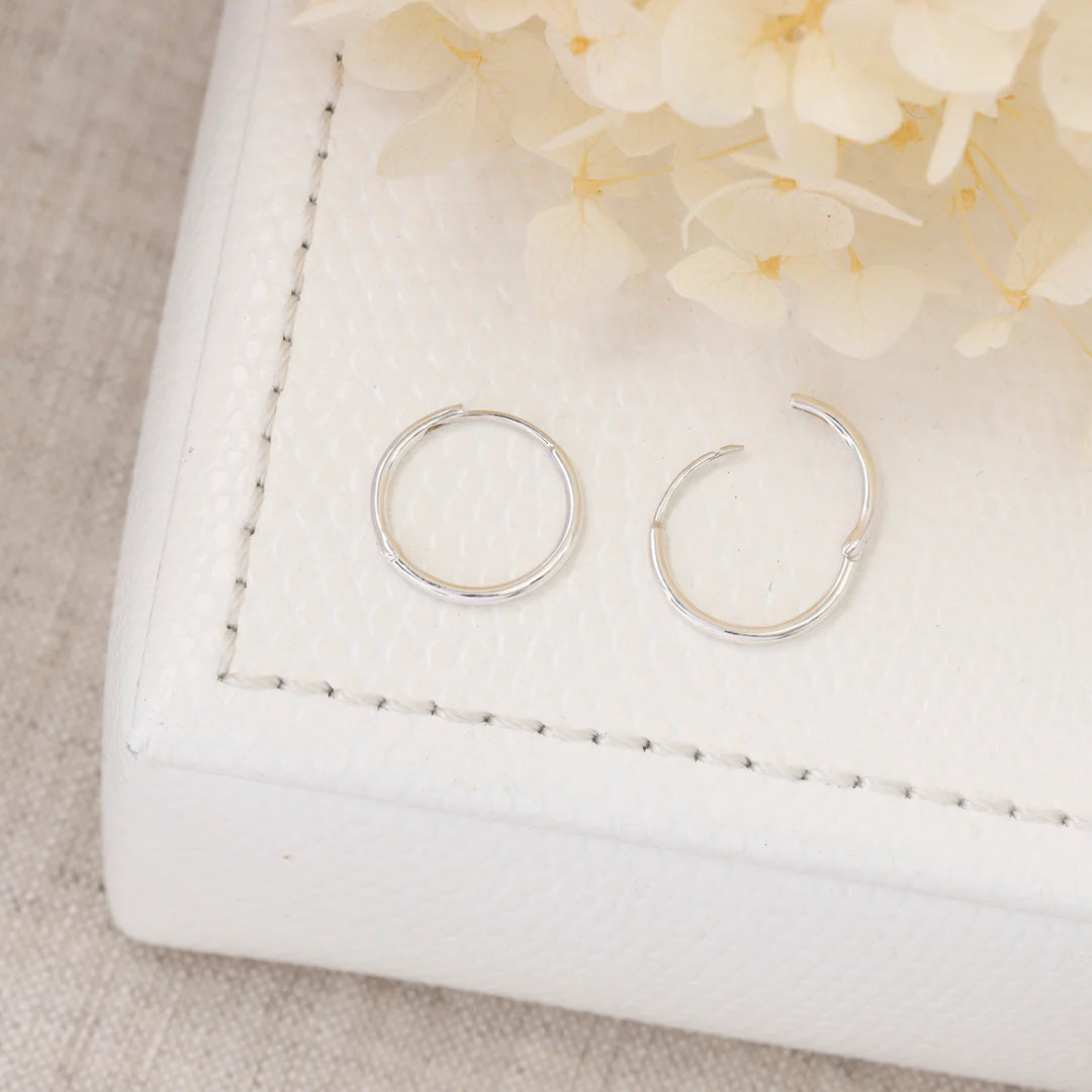 Sterling Silver Fine Huggies